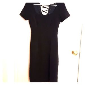 Black knee length dress